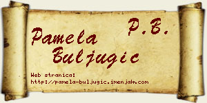 Pamela Buljugić vizit kartica